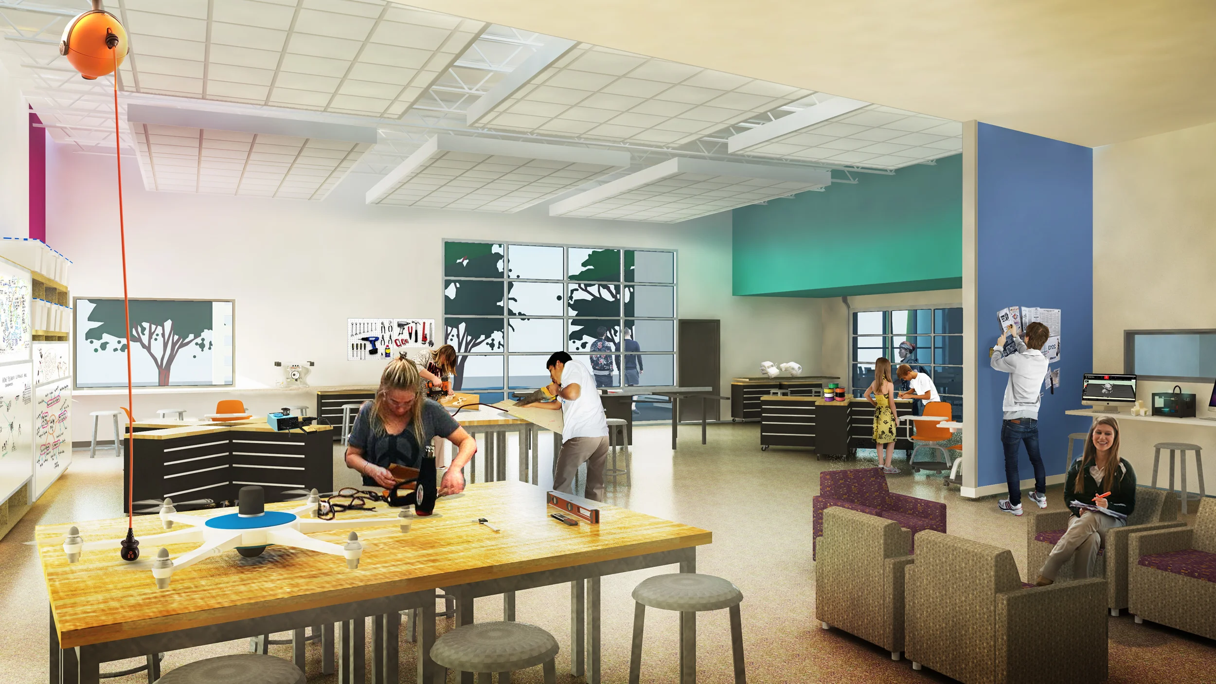  MakerSpace - Concept Rendering 