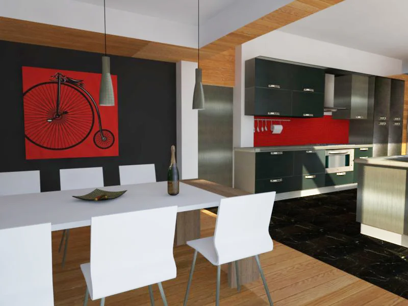  Dining Room Perspective - SketchUp 