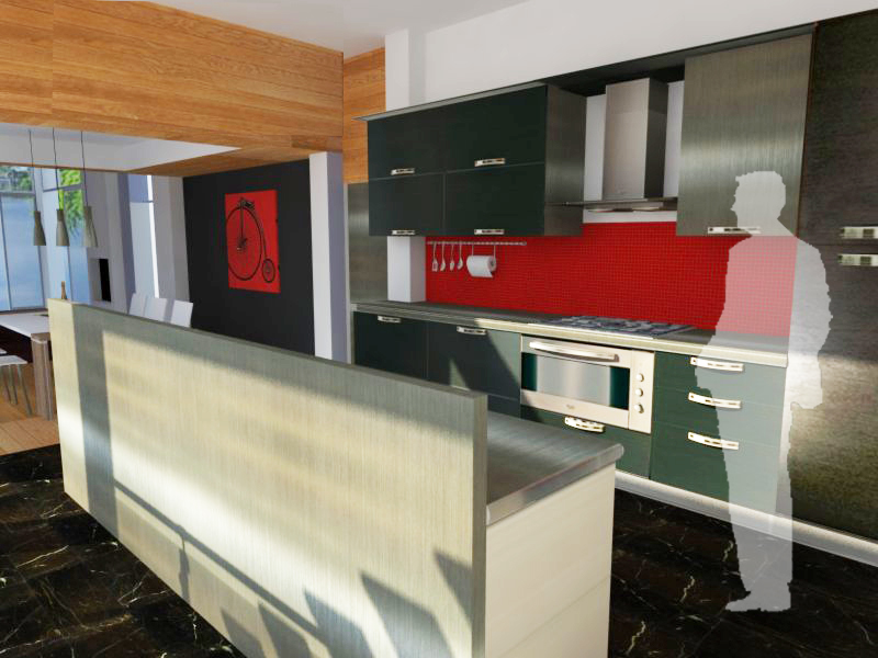  Kitchen Perspective - SketchUp 