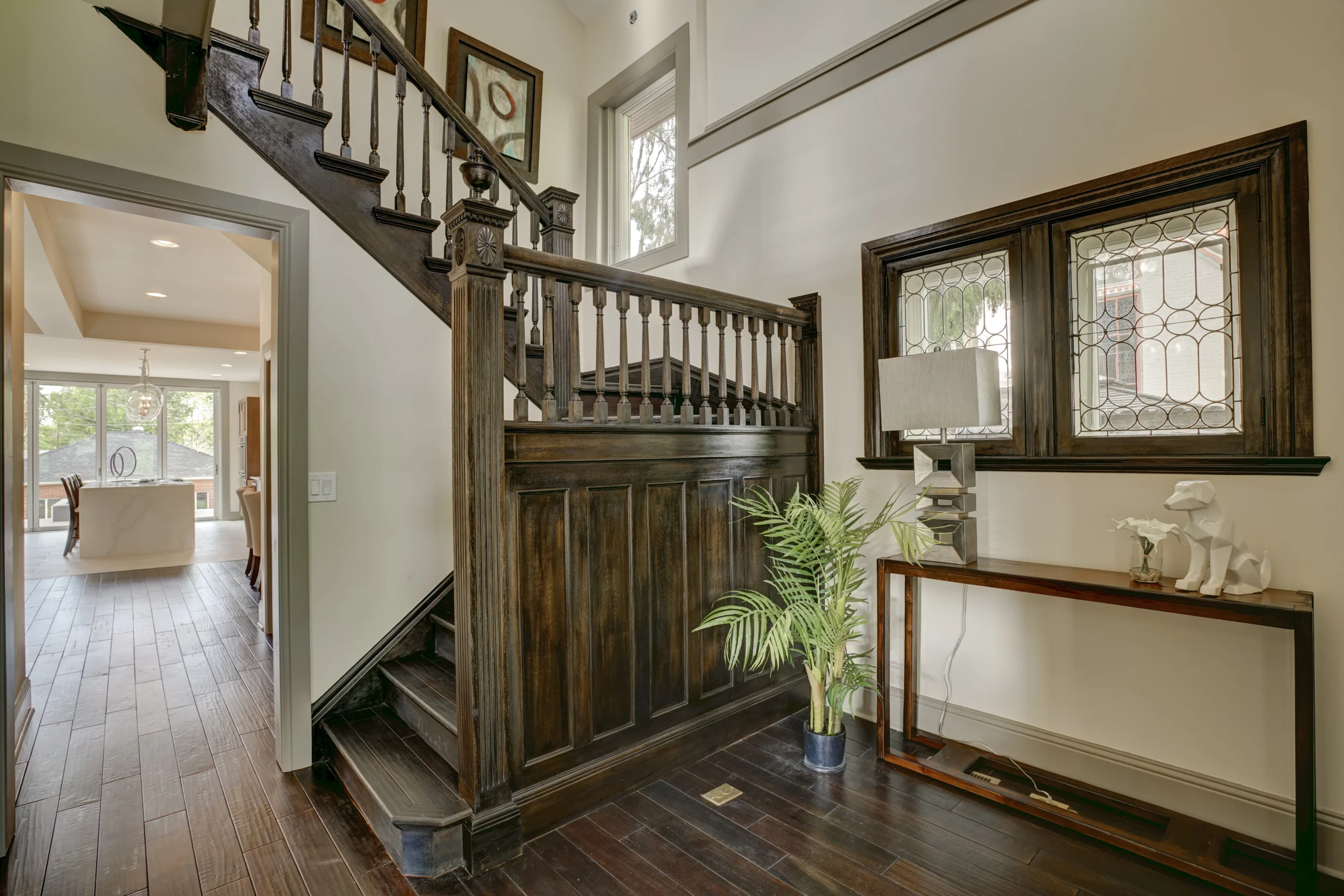  renovated existing entry + stair 