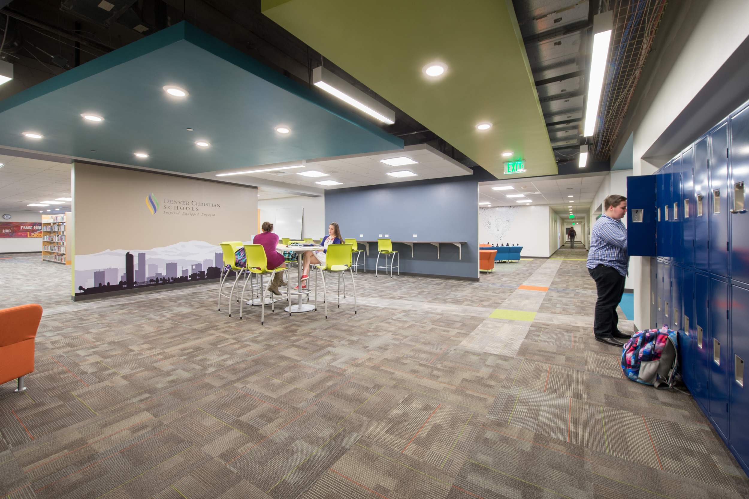  High School Corridor + Collaboration Space 