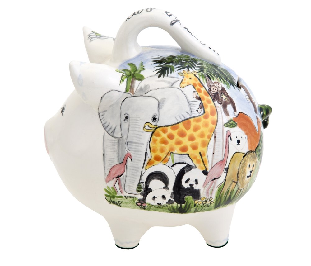 Traditional Piggy banks Baby Piggy banks Gifts for baby shower