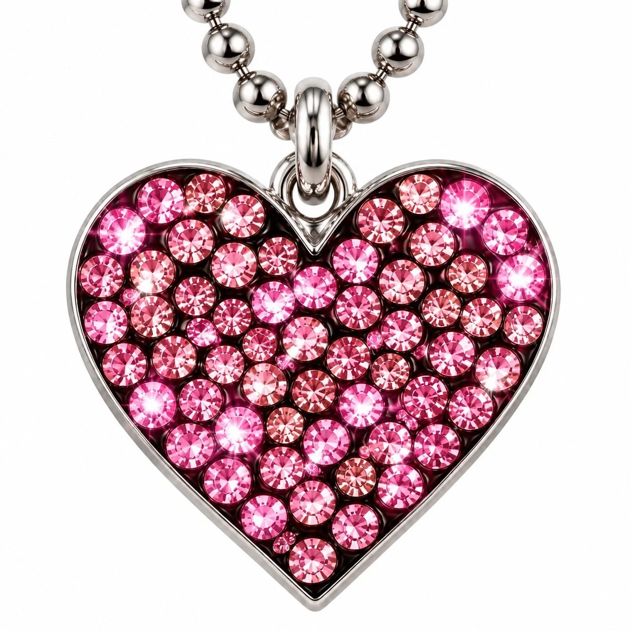 Sparkle Heart Pig Tag