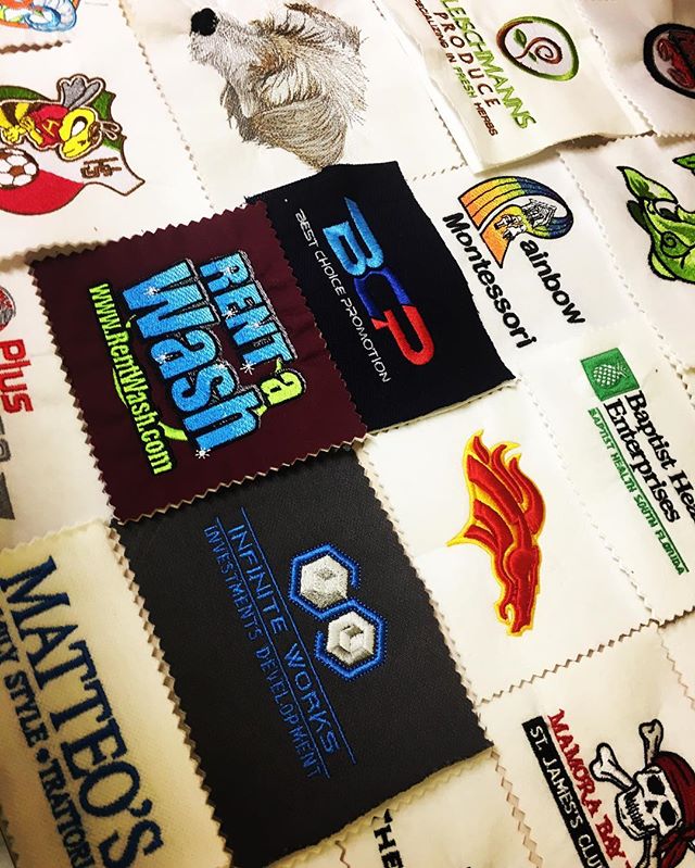 When it comes to your brand, EVERY stitch counts!!Don't take a chance. Make sure you let the experts at BCP take care of you and your brand. Check out some embroidery sew outs we worked on this week!