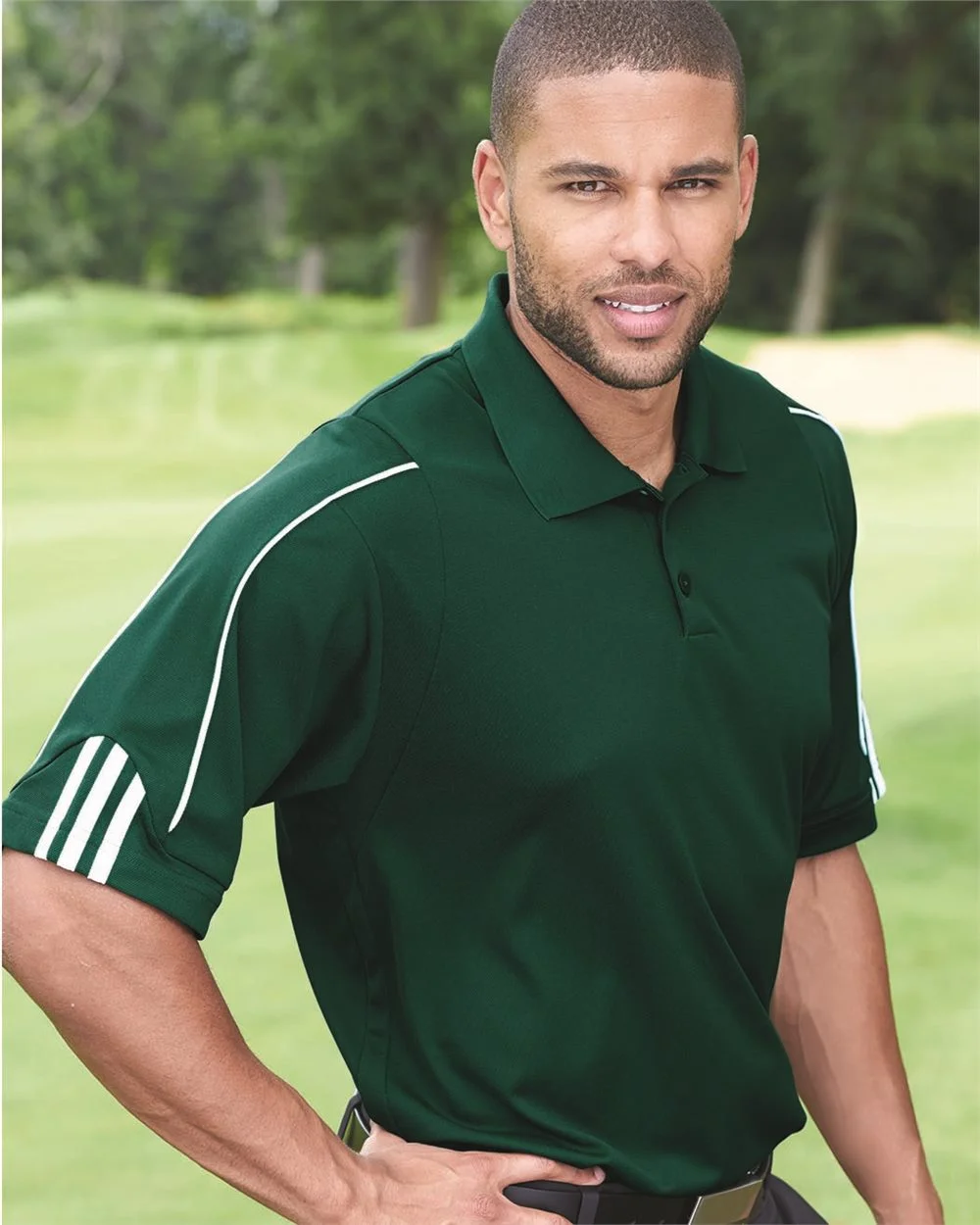Adidas - Golf ClimaLite® 3-Stripes Cuff Polo - A76