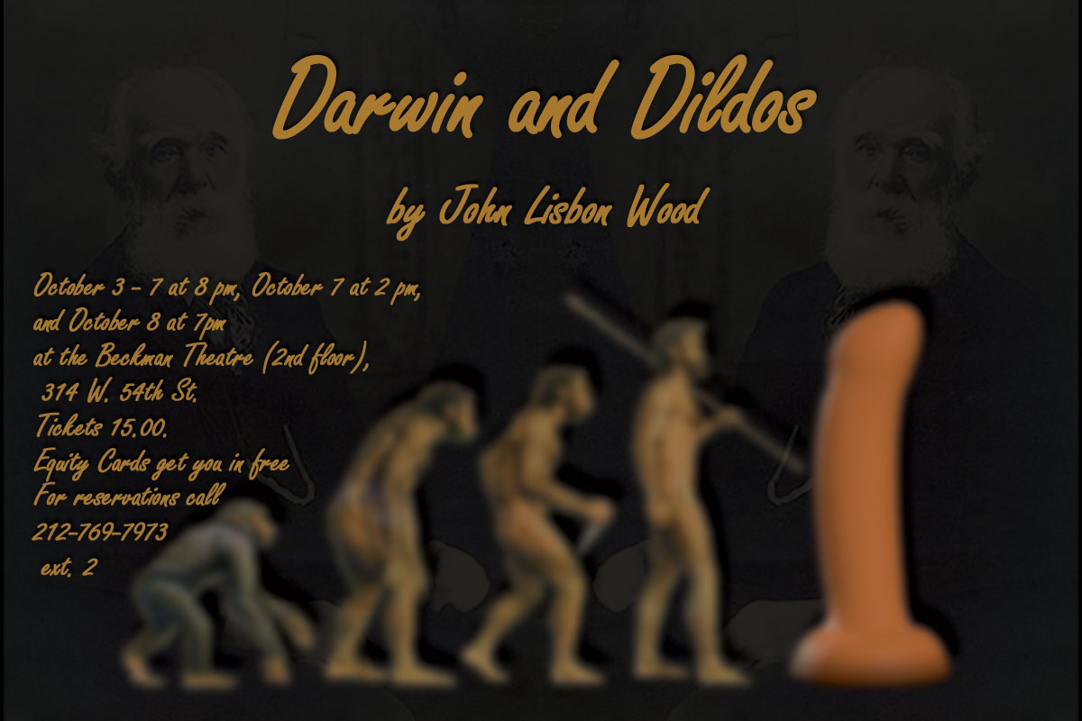 Darwin and Dildos Postcard