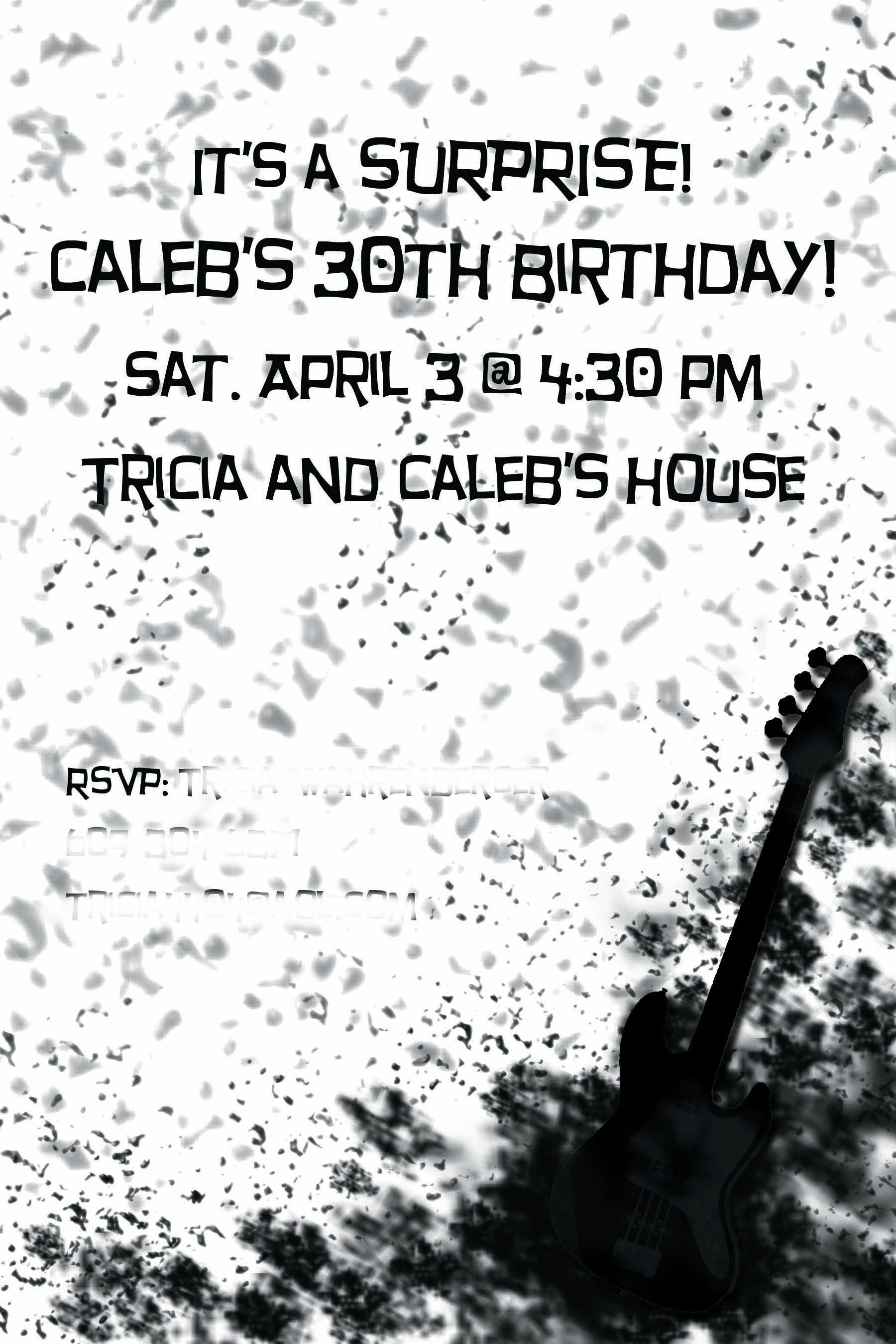 Musician Birthday Invite