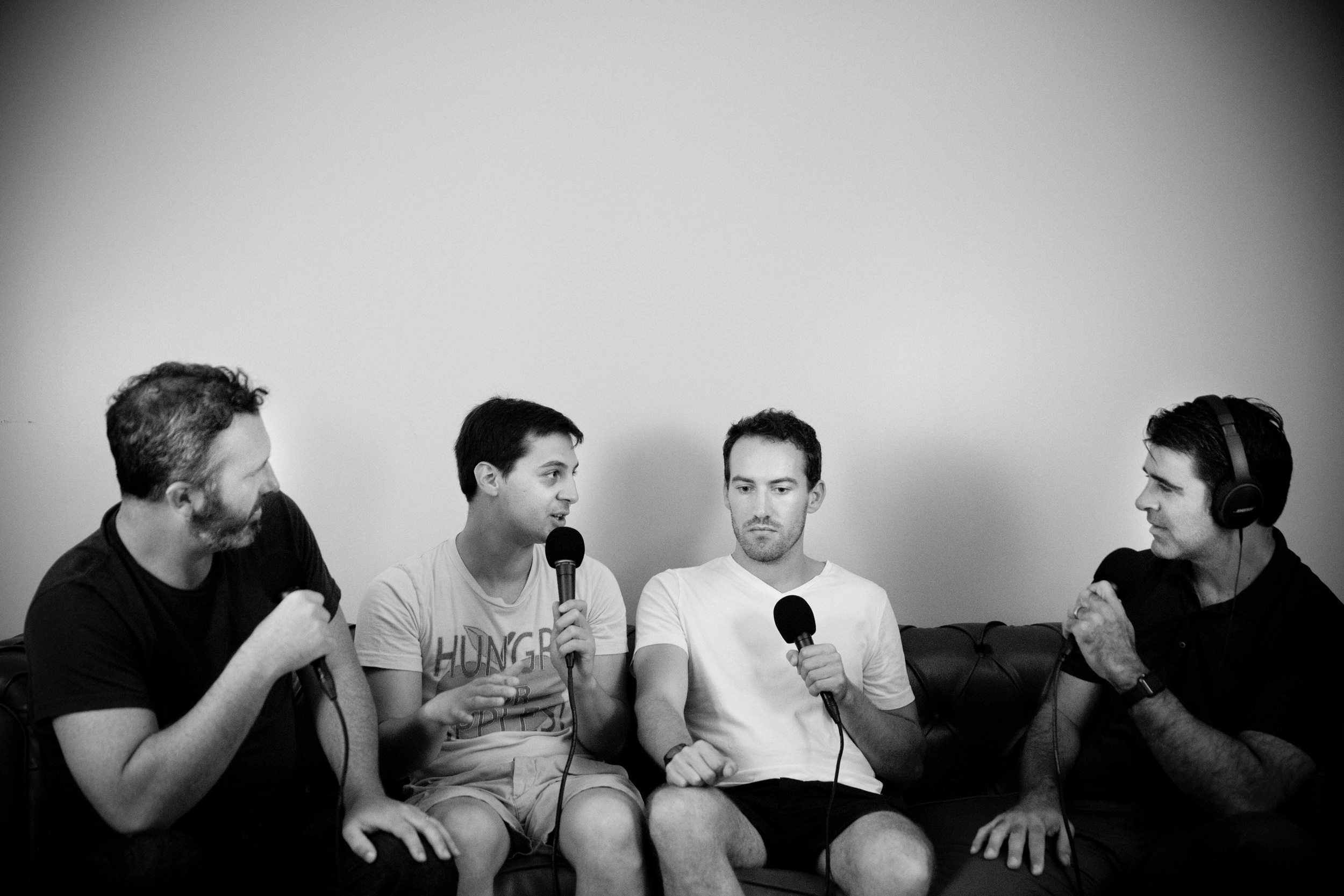 Left to right: Ben, Matt, Alex, and Bob. Photo by Crackerfarm