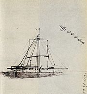 A sketch of the  Mignonette  by ship captain Tom Dudley