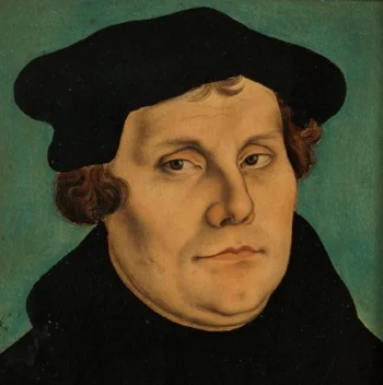 Portrait of Martin Luther by Luther Cranach the Elder (1529)
