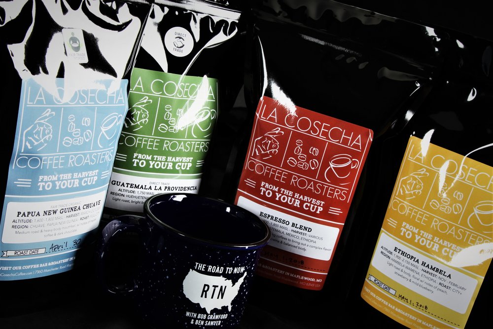 This episode brought to you with support from our friends at La Cosecha Coffee Roasters. Go to lacosechacoffee.com & enter promo code RTN10 at checkout for 10% off your next purchase. You can even get a Road to Now coffee/mug combo!