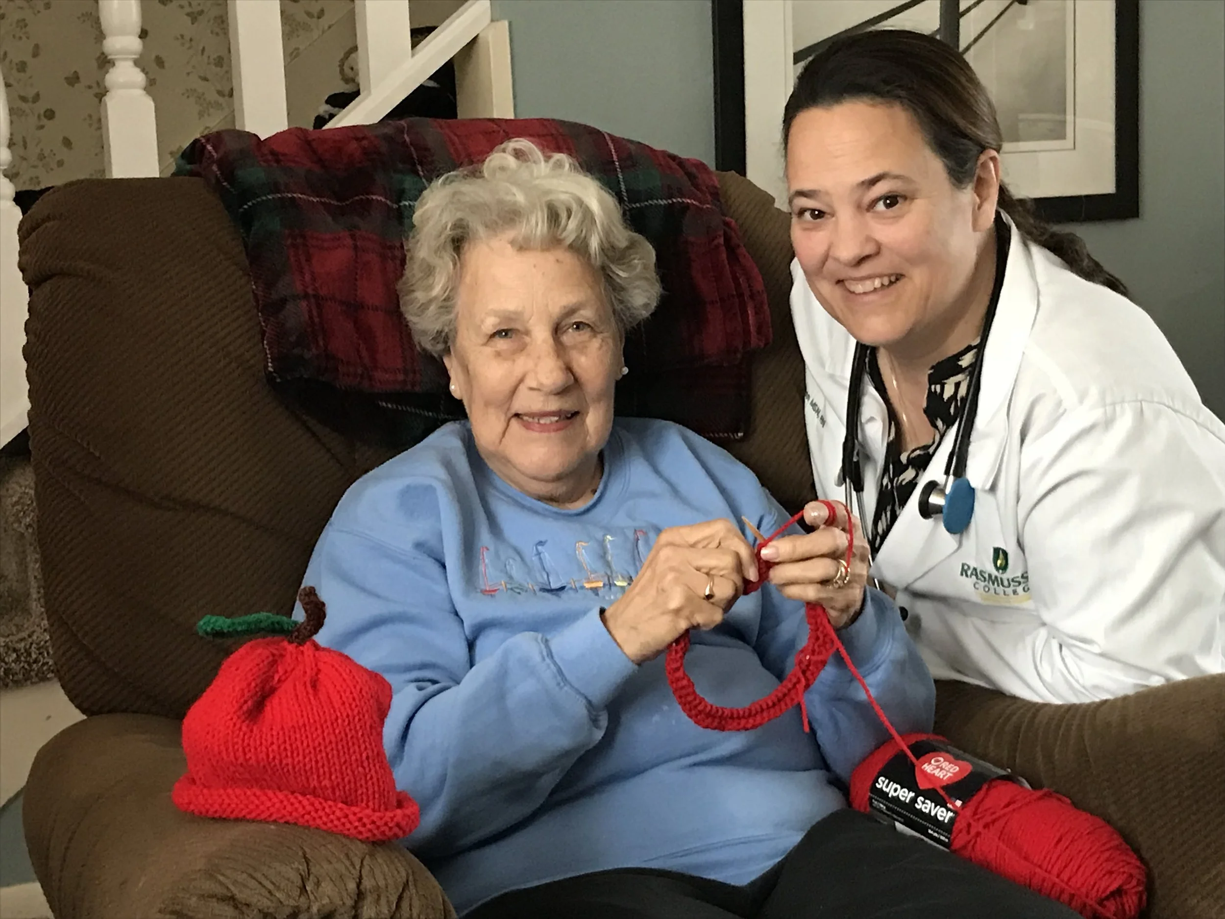 Kristin Coleman with her mom, Marion Skelton 