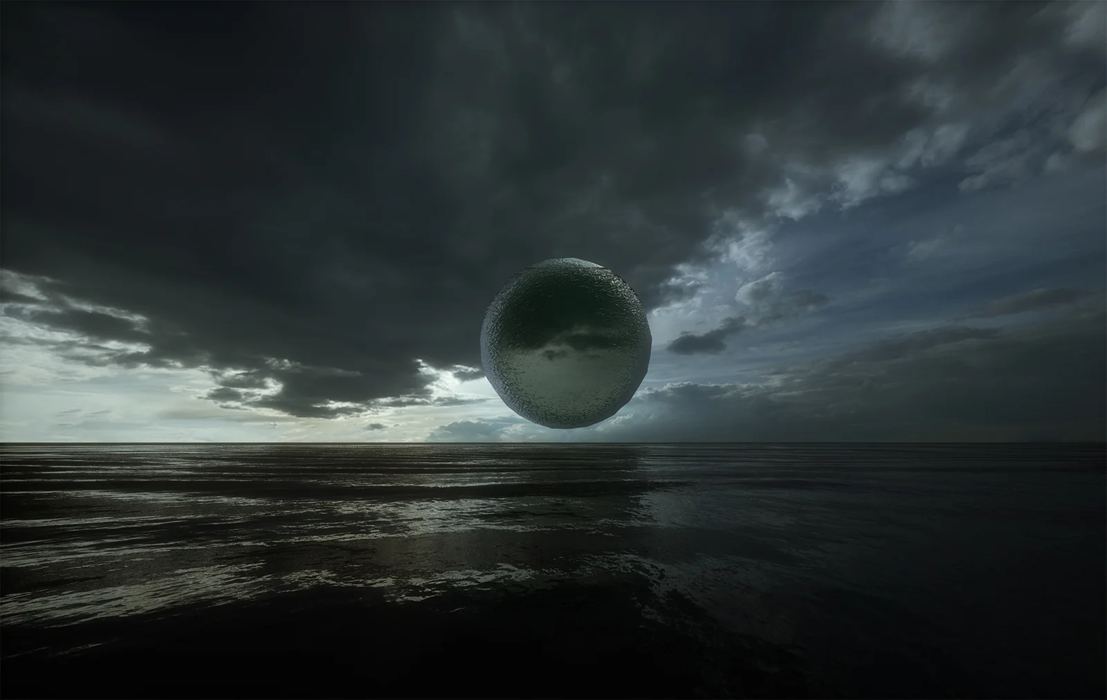AQUAPHOBIA Format: Full room-scale VR Year: 2017 Direction, production, art and sound by Jakob Kudsk Steensen Text by Jakob Kudsk Steensen Narration by Rindon Johnson AQUAPHOBIA uses VR to connect inner psychological landscapes with exterior eco-systems. The work is inspired by psychological studies of the treatment of aqua phobia – fear of water- as an entry point to transform perceptions of our relationship to future water levels and climates. You follow a water microbe guiding you through five stages of a breakup story, mixed with references to five steps patients treated for fear of water go through, and five parts of a virtual replica of Louis Valentino Jr. Park and Pier in Redhook, Brooklyn, from subterranean mud tunnels to a bridge extending over future rising waters. The virtual landscape combines red-clay materials with pre- urban plant species in Brooklyn and futuristic settings. The virtual landscape is developed from satellite images and soil and rock types Jakob Kudsk Steensen collected and photographed in his studio, later to be used as digital textures in the virtual world of AQUAPHOBIA. While journeying through the landscape, mud, water, subterranean infrastructures, roots and plants intertwine with one another to form a symbiotic landscape the person visiting the virtual simulation of AQUAPHOBIA experiences. While travelling through the landscape, an alien morphing aquatic entity follows you around and emit scuba diving sounds and recites a poem, which tell a breakup story between the landscape and its virtual visitor. Ultimately, AQUAPHOBIA uses VR to mixes past and future geological periods, and the work personifies a landscape through a break-up story. Narration in AQUAPHOBIA: "After the breakup you compartmentalized our relationship beyond exhibitionist plastic glass, you stored images of us on a remote subterranean server. But I broke free. My microscopic wet materials spread like a virus, infiltrating the digital storage units you used to access us from. The wires are warm with me. We reset the power structure of our relationship. I gain control. Direct your eyes downwards, further, towards your feet. You have sunken, about an inch into the mud. Wiggle your toes. Most of you is water. Feel the water in the mud, leaching through the permeable barrier of your shoes, towards your thin porous skin, sink further, my liquid enters the inner workings of your body's system. I don’t understand why you insist on digging in our mutual past. We were many things but we never mutually exclusive. The items you threw out the window in anger of my promiscuous practices will continue to descend slowly, into my red clay mud. You think you are not of me but you are of me. On this peninsula always present, beneath the concrete you paved. You were never in charge. The reality of my physical past, looks and configuration were always present, even though you attempted to hide them through what you call a cultivation processes. My cat tails, red clay, steam and humid were always, looming beneath your nose when we coexisted. Ours is a particular circumstance. Me, but submitting to you, was only an imagination, a virtual reality and fantasy of yours. We are not equals. Learning the math behind my rhythmic behavior make you dance in excitement. Hop in. Head first. Learn the cadence of my movements, animate them, score them. Through the rhythm of my waves, we can learn to move in tandem. Together. Apart. Close your eyes and feel the mass of my droplets slide across body hair, over eyelids. Learn to swim." Text by Jakob Kudsk Steensen, narrated by artist Rindon Johnson in AQUAPHOBIA. Support for the development of AQUAPHOBIA comes from The Danish Arts Council, Acute Art and NYC Office of Cultural Affairs.