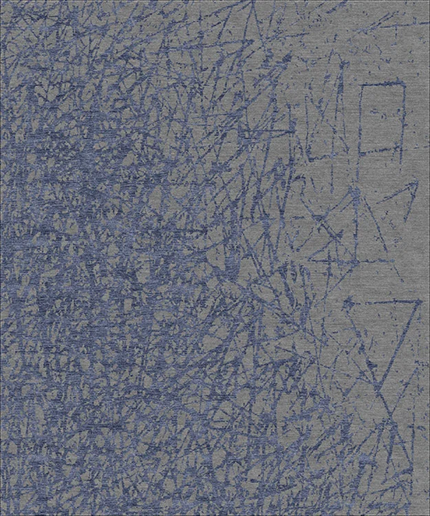 blue silk on grey