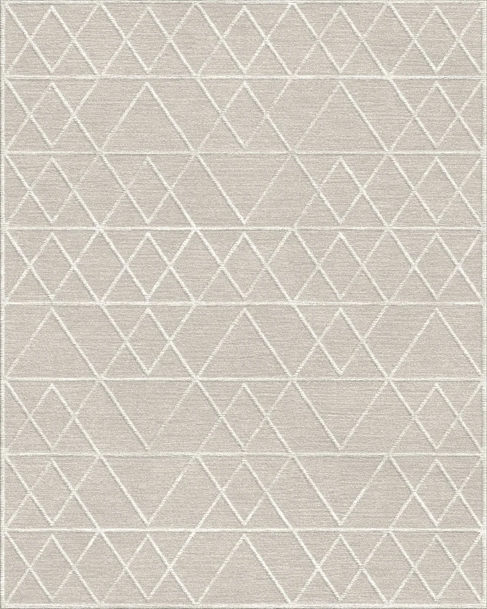 wool pile with raised silk design