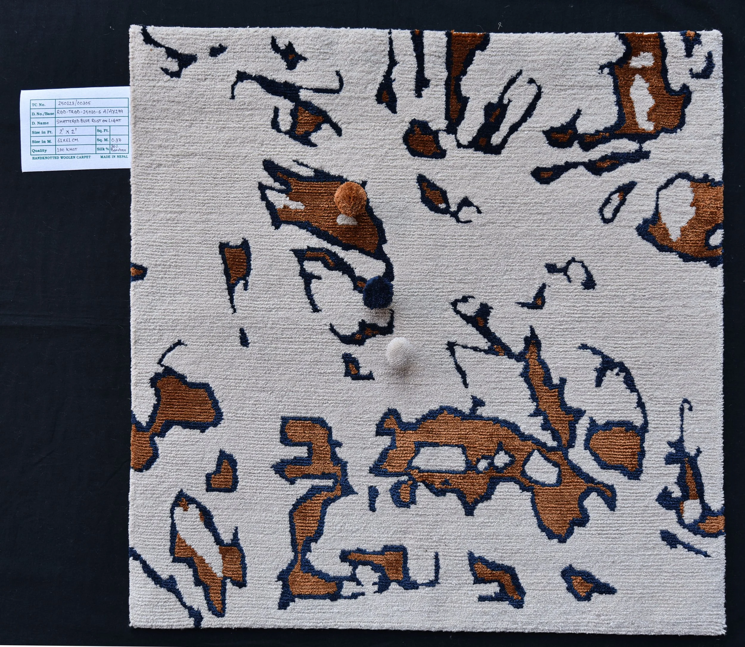 blue rust on light - strike off