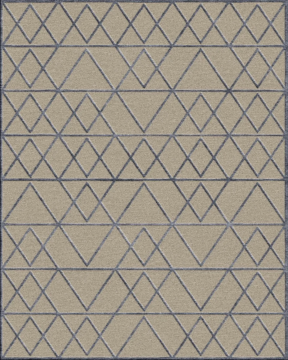 Allo sumak with raised silk design