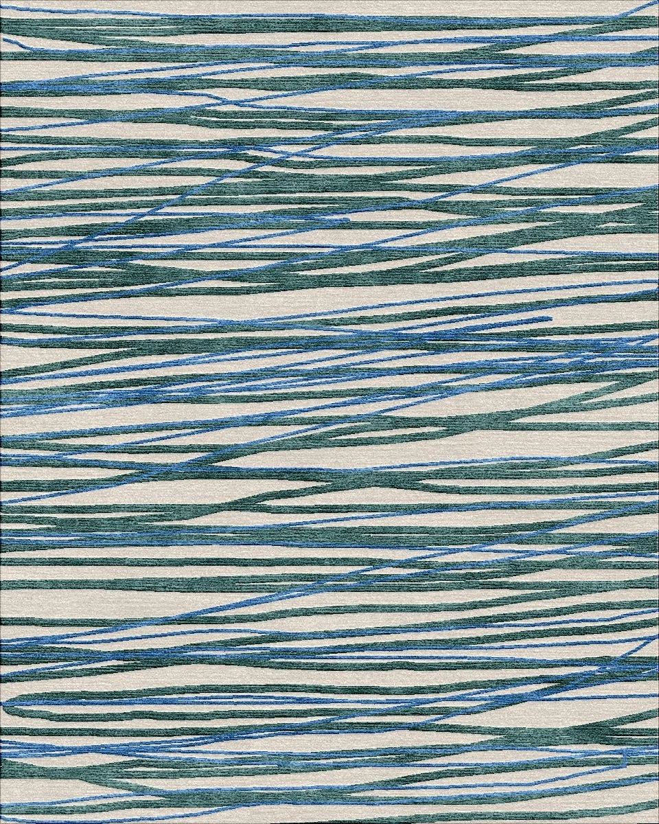LINEAR TWO (green blue on light)