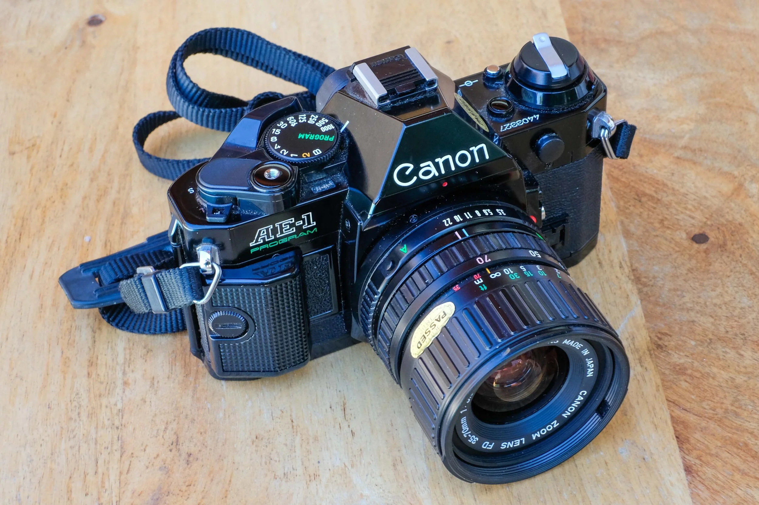 キャノン Canon AE-1 PROGRAM / CANON FD 85mm Ｆ1.8/ワインダー　 Canon AE-1 PROGRAM フィルムカメラ修理 | 東京カメラリペア