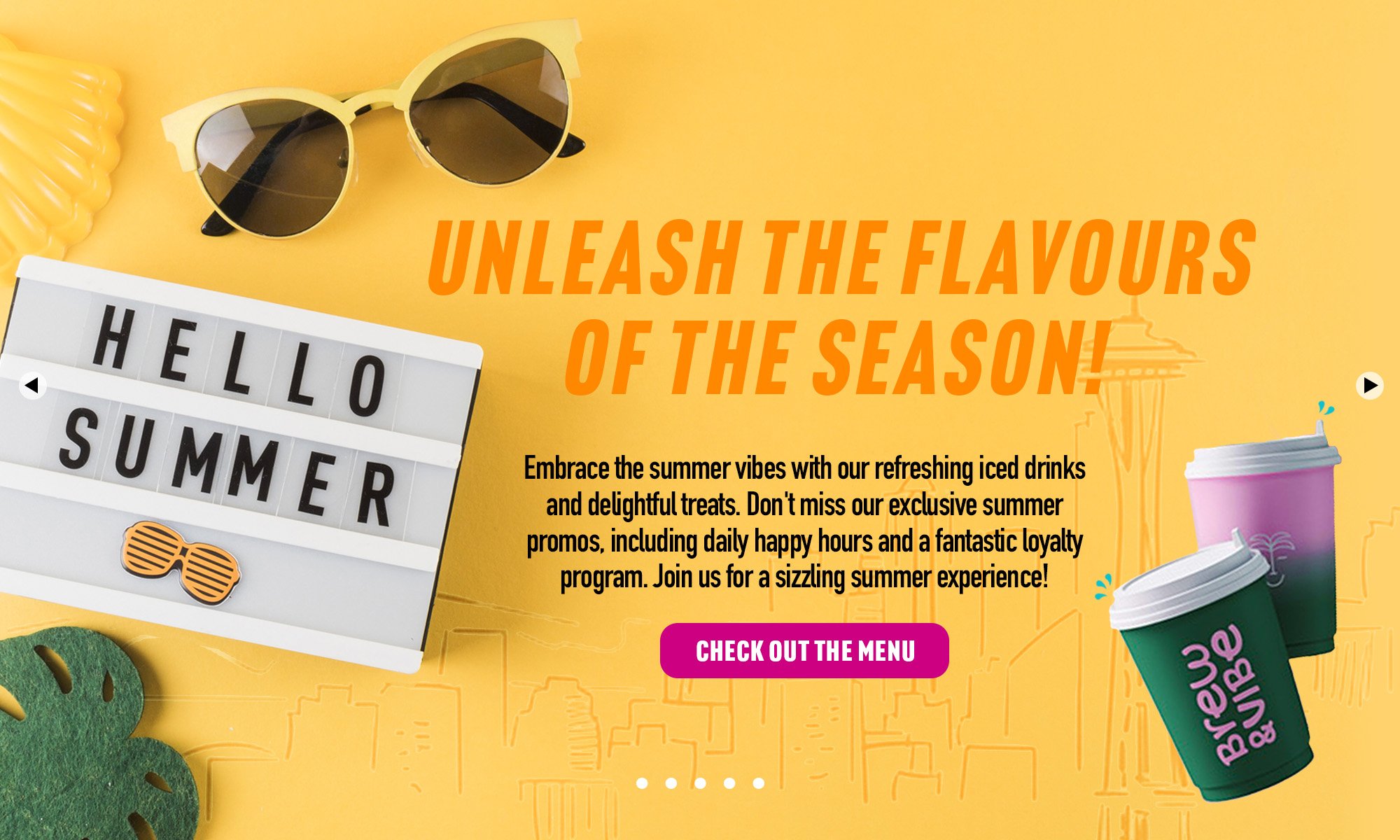 Splash Page for a Café in Seattle — C'est La Vee