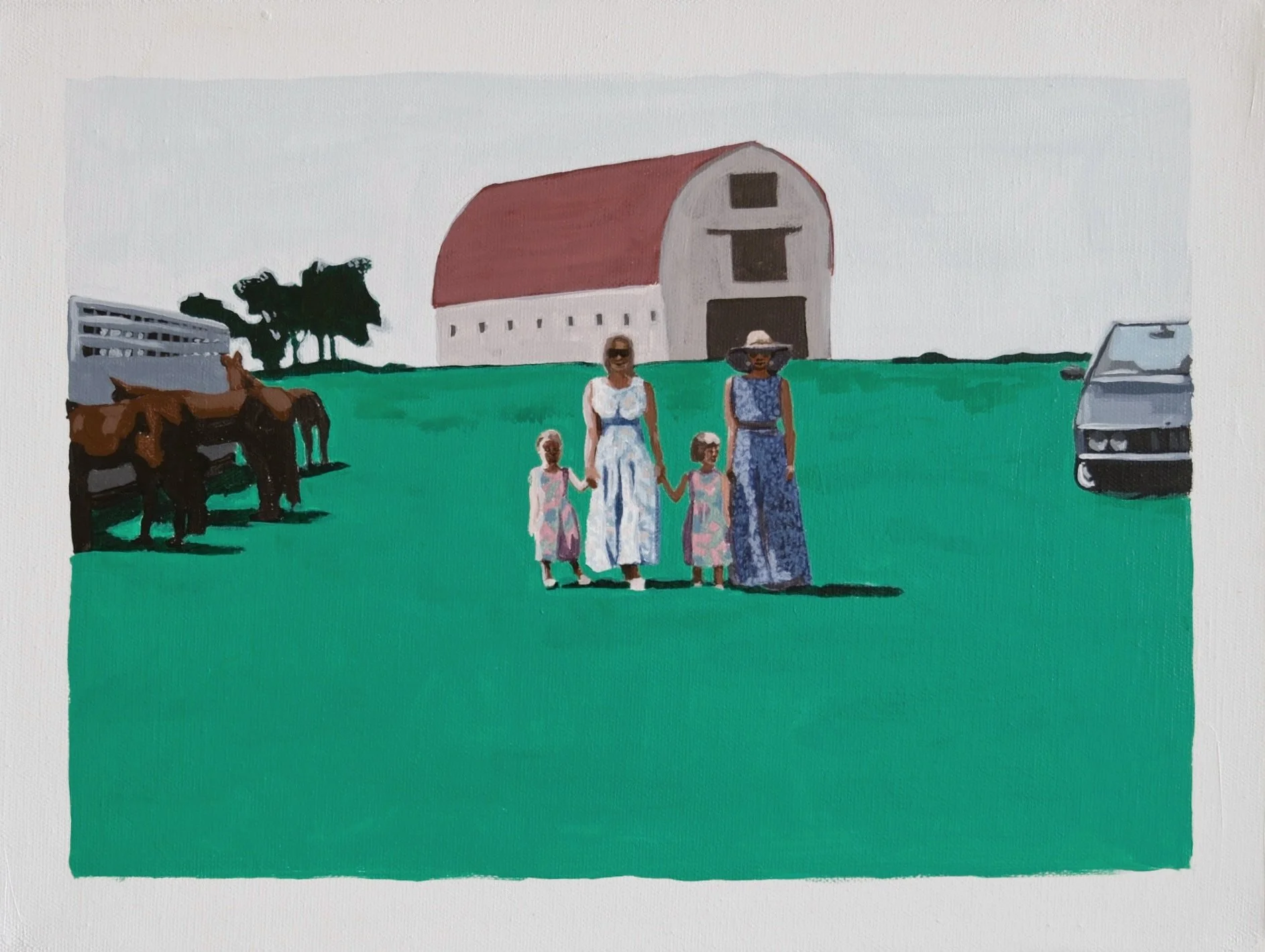 <i>She Was One of Two Girls, I Was One of Two Girls</i>, 12x16in </small>