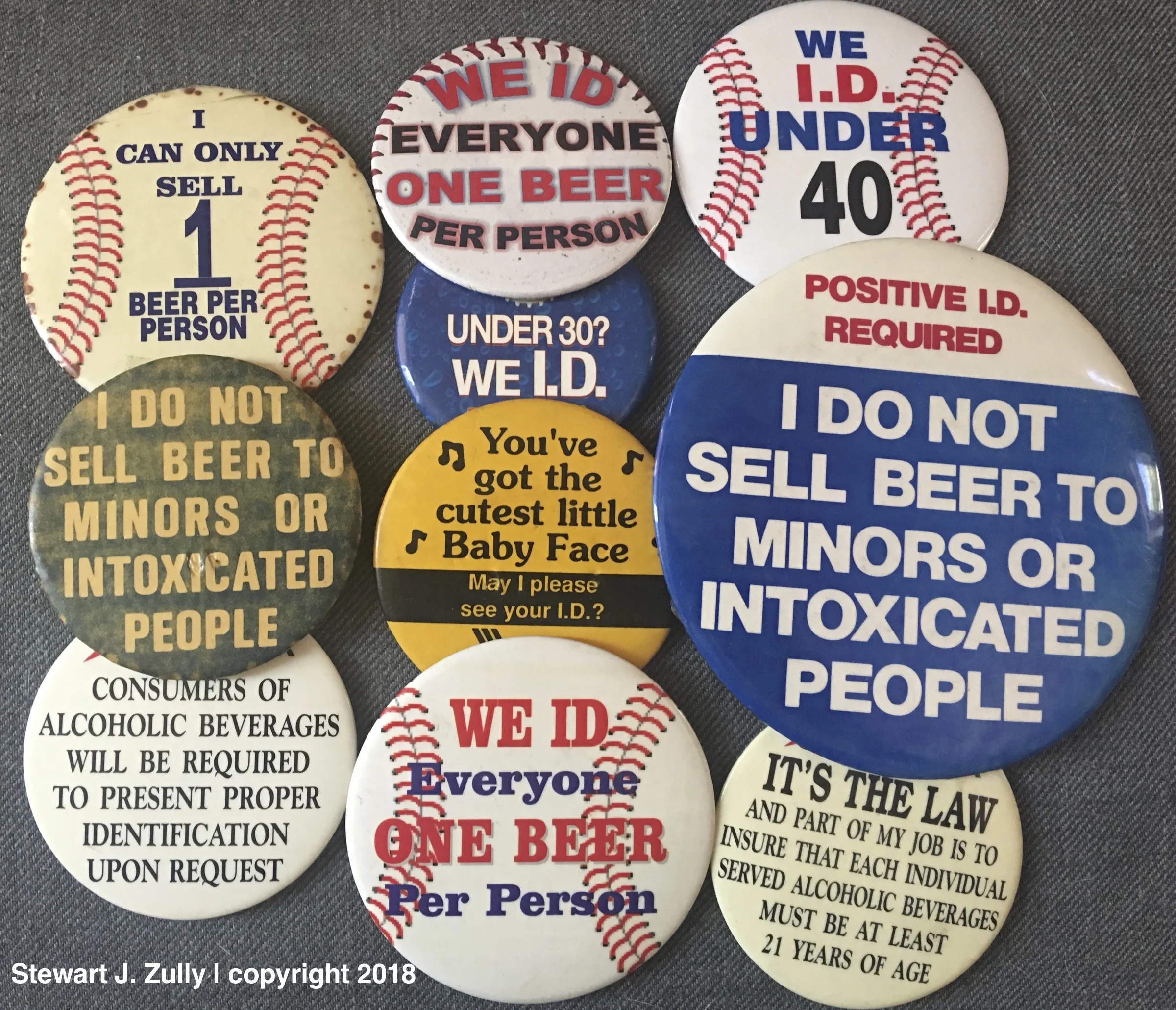 Buttons worn