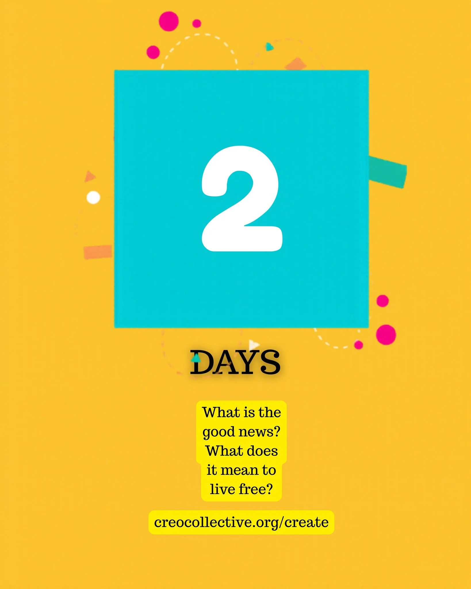 "2 days. One question that changes everything."

This Wednesday at CREO: What Is the Good News? We're not talking about easy answers. We're talking about the kind of grace that actually frees you &mdash; from condemnation, from fear, from t