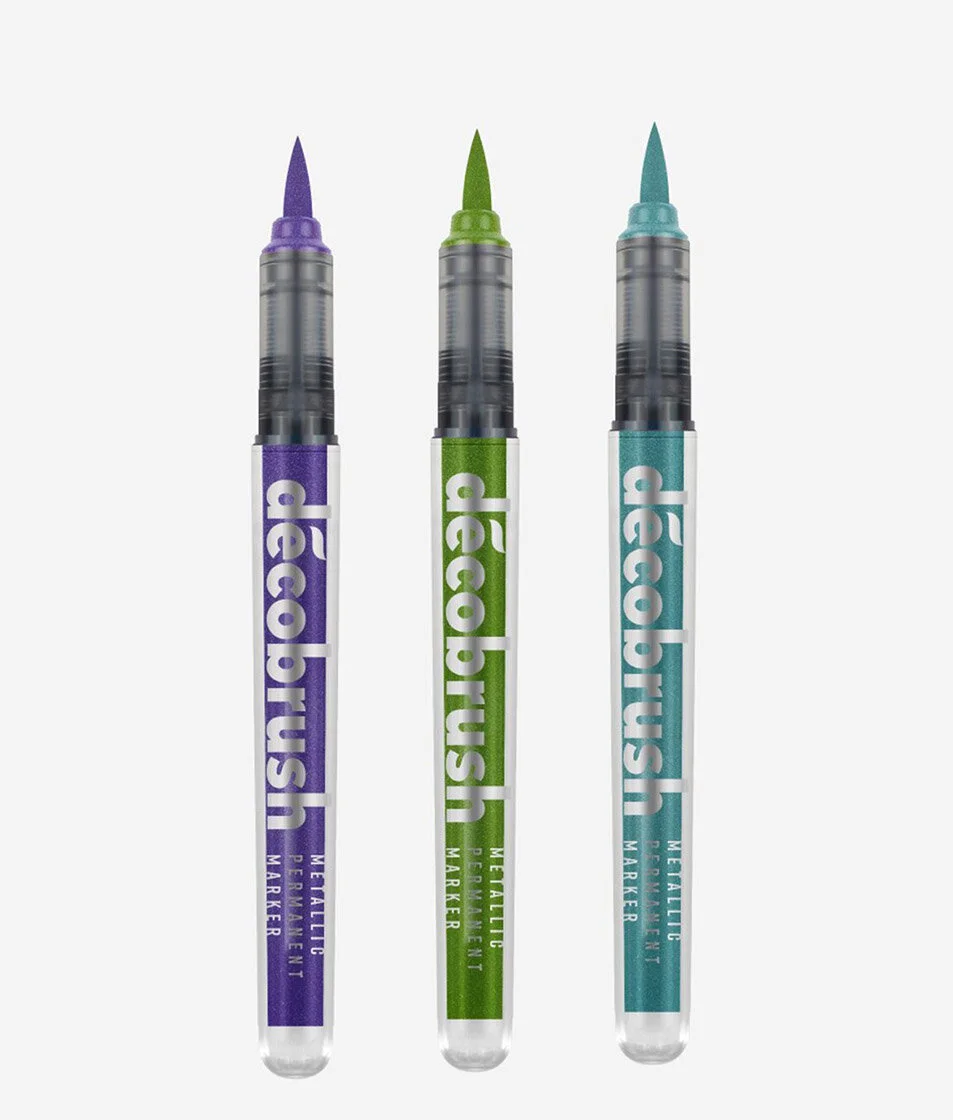 SET DE 3 DECOBRUSH- VIOLET / GREEN / BLUE