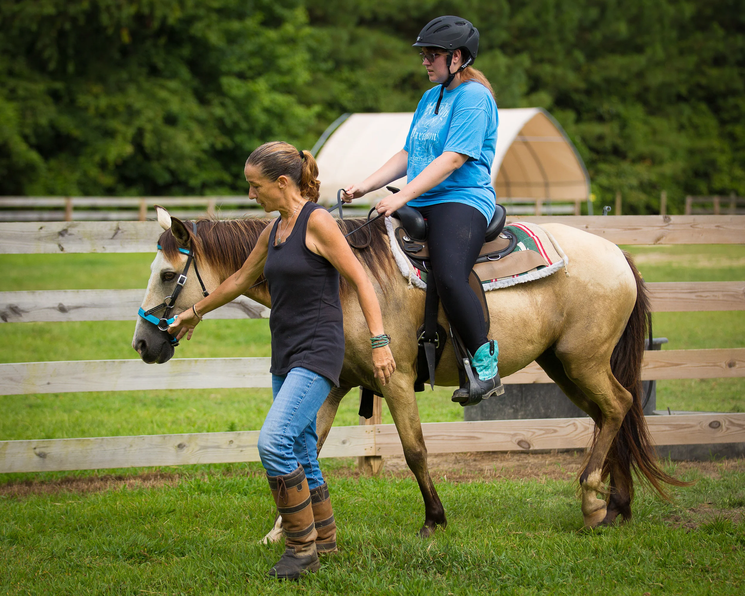 Ashley riding Inanna.