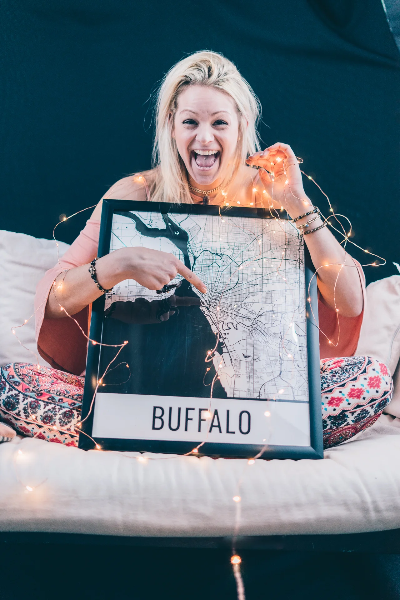 map of buffalo, maps of buffalo, buffalo art print, black and white city print, indie twenty, queen city map, queen city gypsy, fashion blog, buffalo blogger, buffalo fashion blogger, buffalo lifestyle blogger, seek axiom photography, rachel sweeney, blush boutique, blush boutique buffalo, elmwood shopping, modern map art, twinkle lights photography