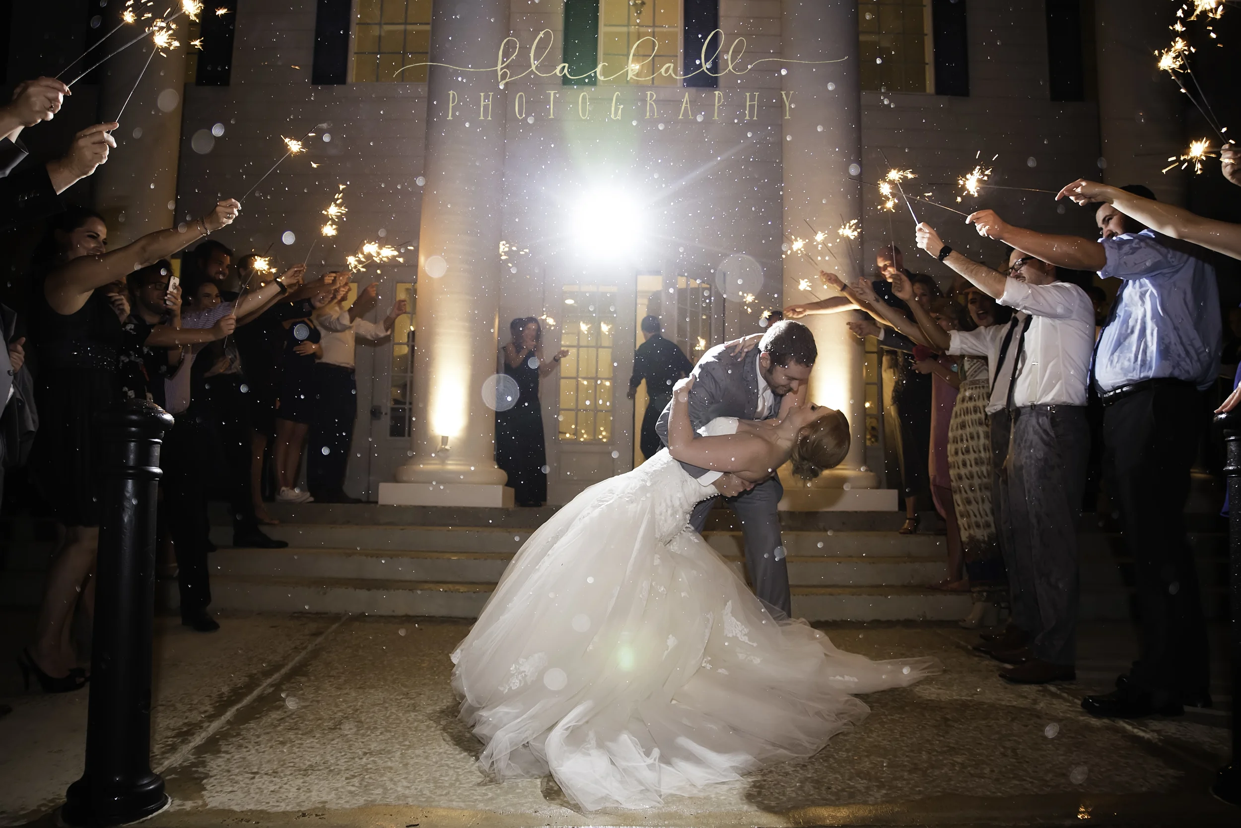 Just as Morgan + Cameron we're making their grand exit it started to rain! It was a beautiful way to end the evening. 