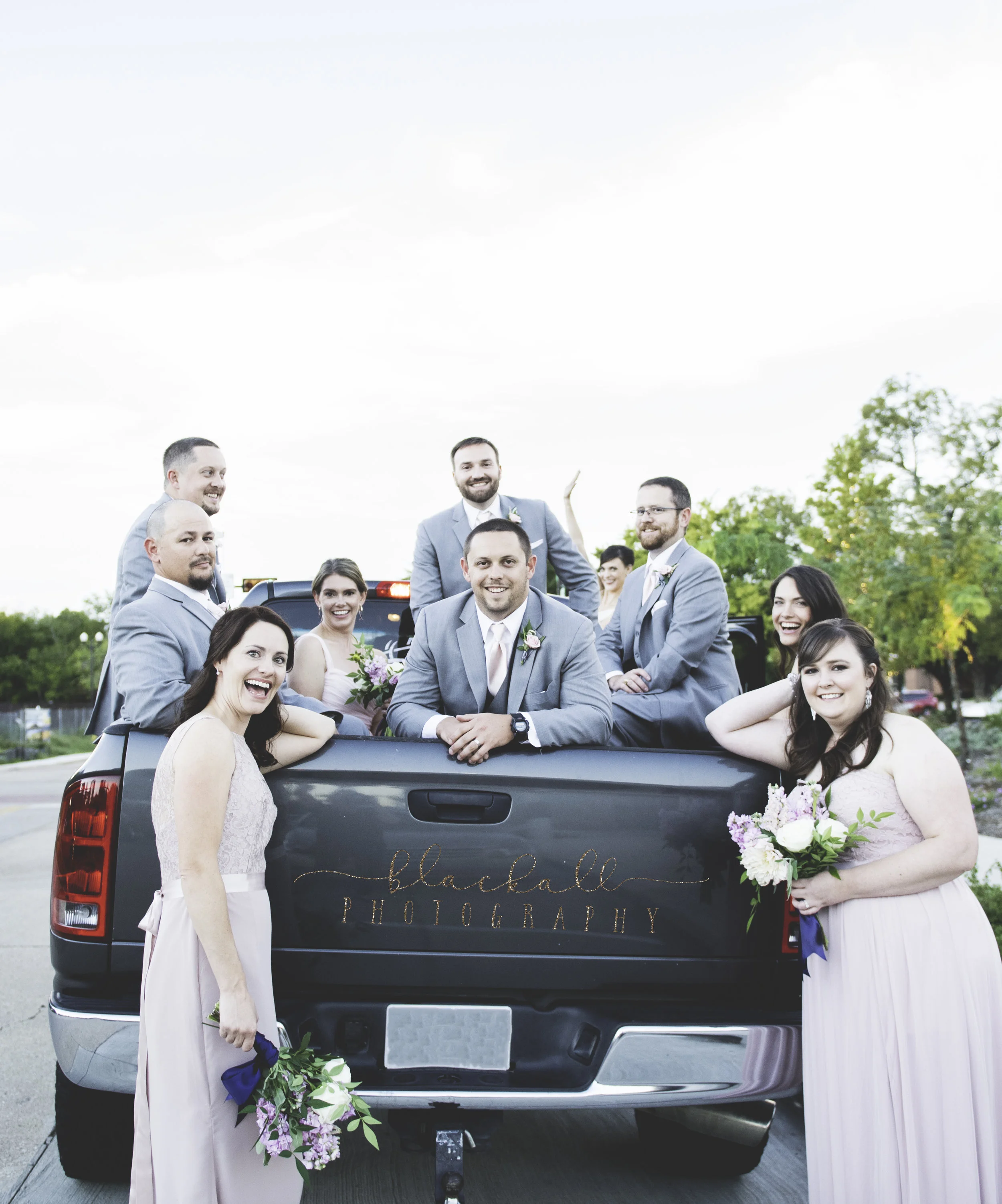 Wedding Party transportation provided by yours truly! ;) 