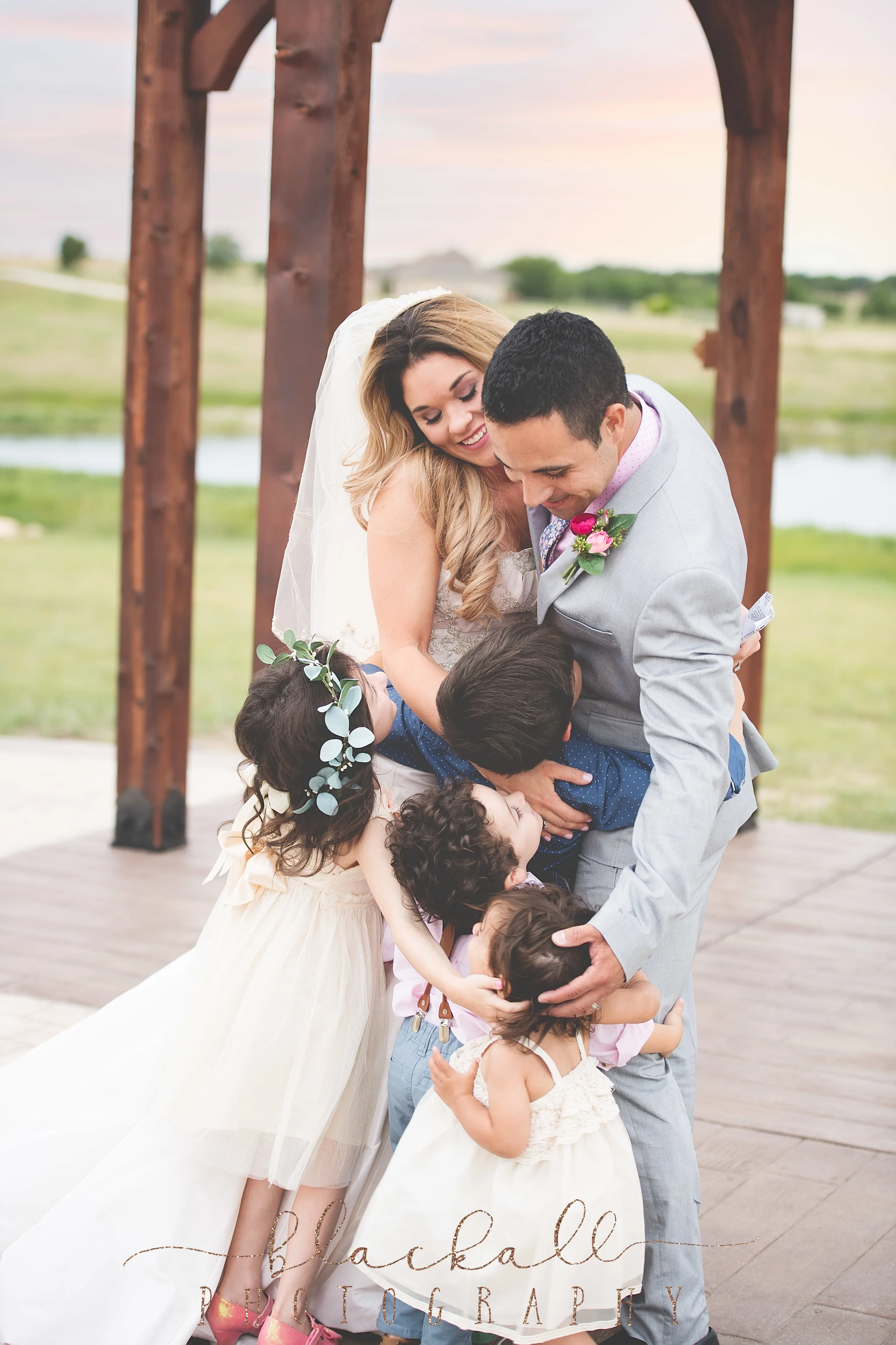  Group hug after the ceremony 