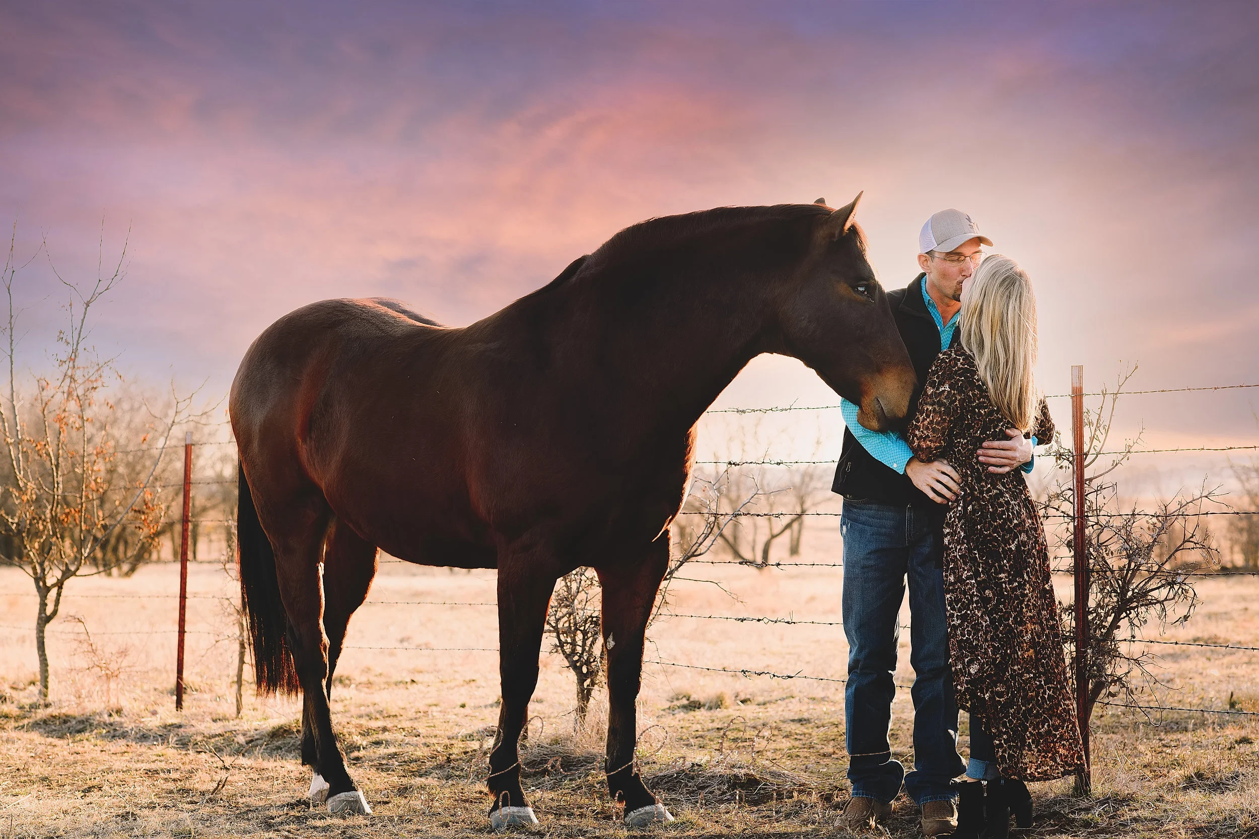  This sweet pony wanted to get in on all the lovin' 