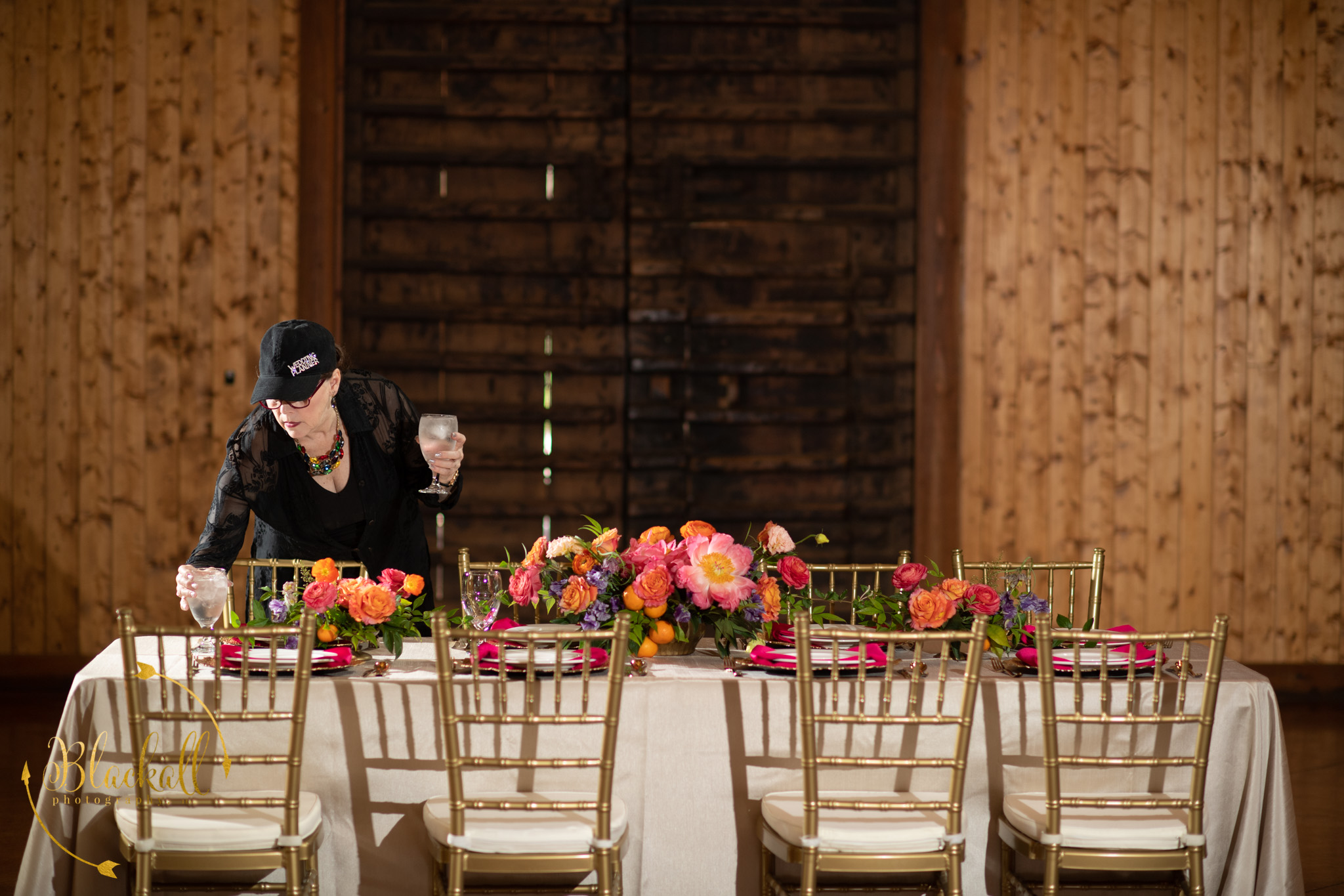  Robin, with Above the Clouds Weddings + Events setting up the last little details! 