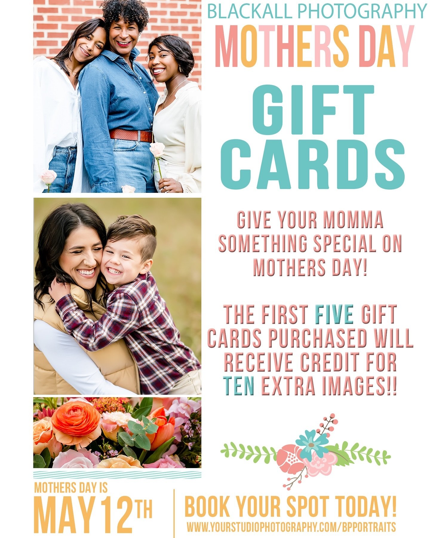 This is your friendly reminder that Mother&rsquo;s Day is in one month!!
&zwnj;
The first FIVE people who purchase a gift card for Mother&rsquo;s Day will receive a little something extra! ✨
&zwnj;
Click the portrait inquiry 🔗 to reserve yours
&zwnj