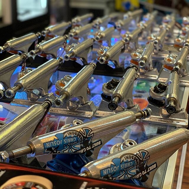 We just got in whole gang of @independenttrucks in at Da Shop!  Got some sweet Cloud wheels by @rictawheels too.  Come on through and we&rsquo;ll get you a set up that will rip anything you roll up to.