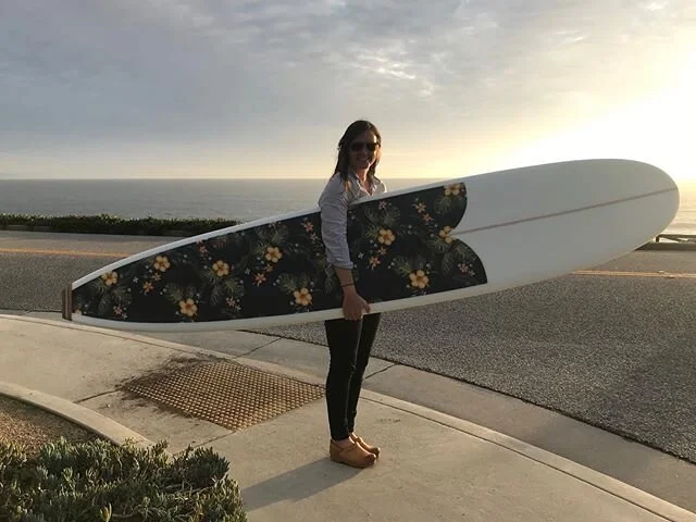 Today was a good day!
New surfboard day for @hil_ola. The latest of the Scallywag shapes.
