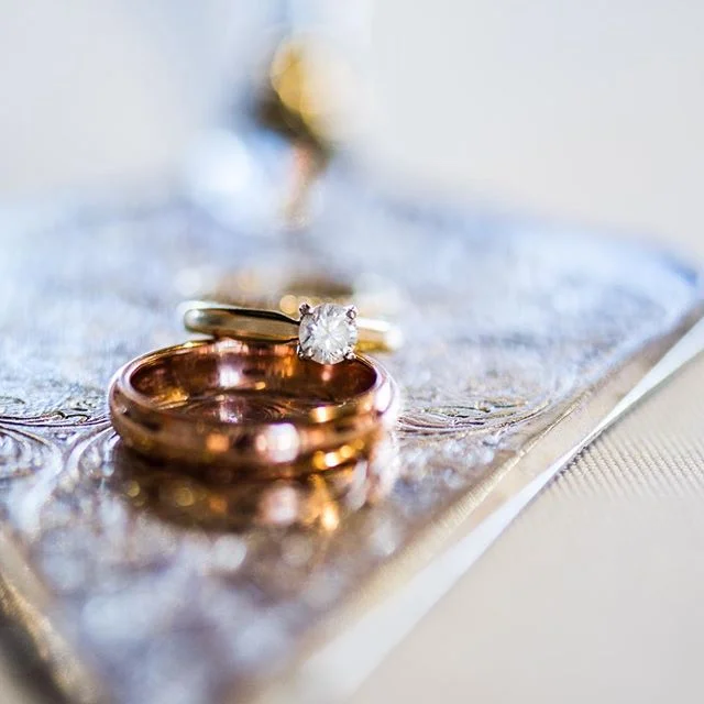 Slice of happiness. #haveyourcakeandeatittoo #ring #weddingring #rosegold #wedding #weddingphotography #wichita #olathe #kansasweddingphotographer #bride #groom #withthisring #lovemyjob