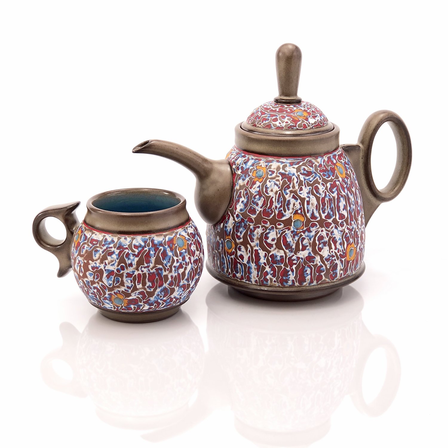 Abraded Teapot &amp; Cup