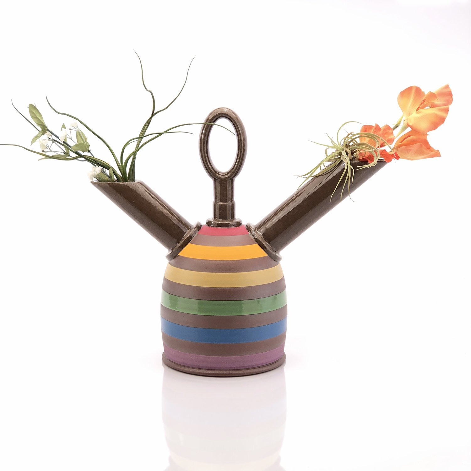 Two Arm Rainbow Vase