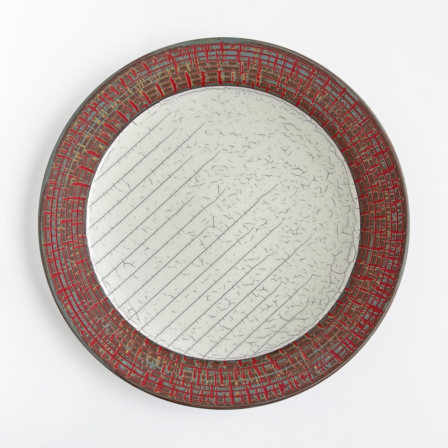 Crackle stripe fade plate