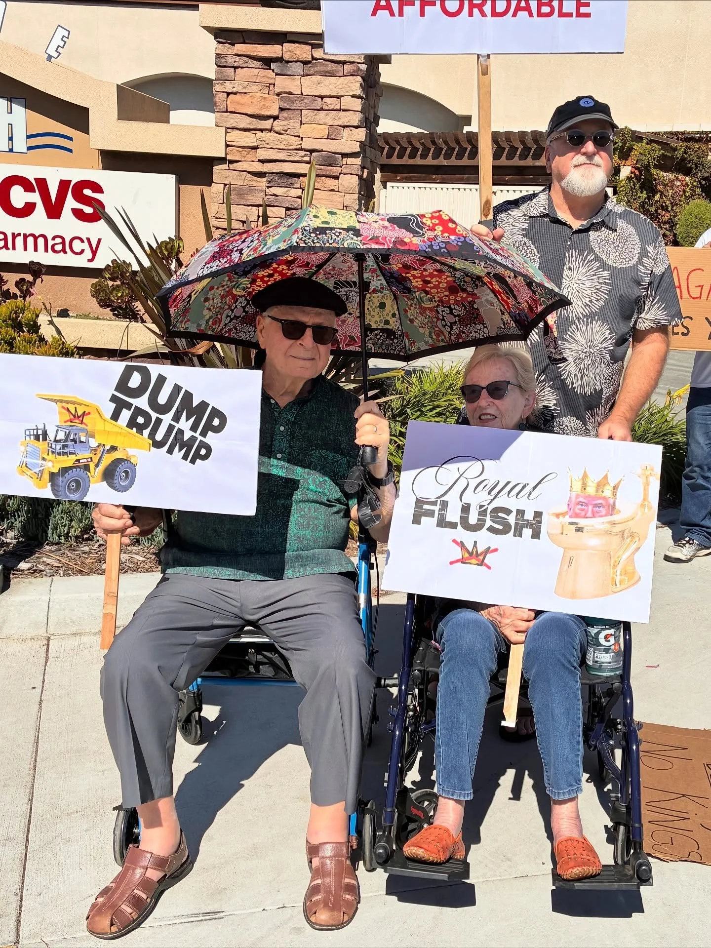Great to see my folks (and sibs) out pounding the pavement with signs in SoCal 🫶🏻 We had a decent turnout here in Helena as well&hellip; who knew that so many radical ANTIFA terrorists could behave in large gatherings 🤷🏻&zwj;♂️