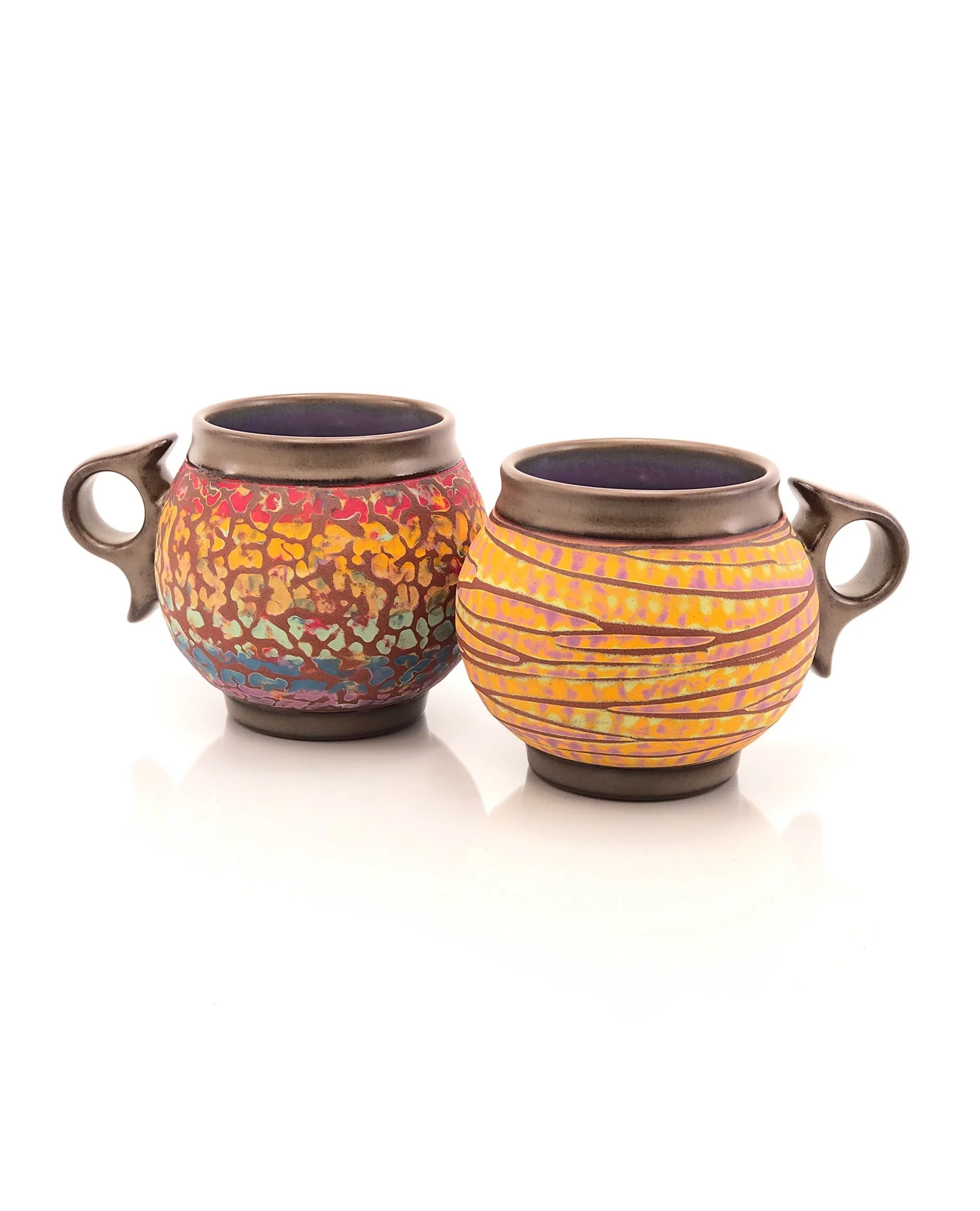 #mugshotmonday ! Busy laboring on Labor Day. Here&rsquo;s a couple of textured abraded mugs. Restock goes live this Friday at noon (mst) It&rsquo;s been a busy summer working on requests made after my June sale, but in addition to all of the &ldquo;r