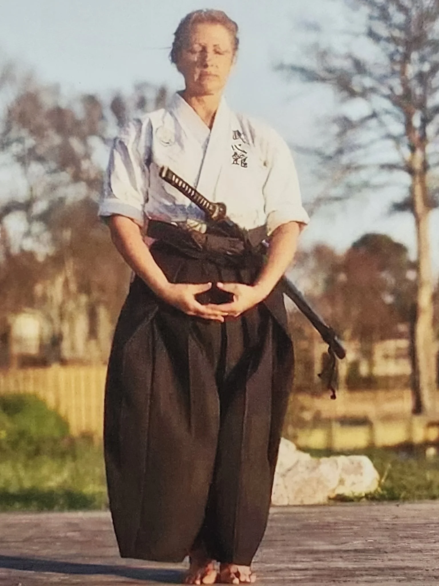 2014: Susan Reynolds, taken the day she earned her 5th-degree Black Belt in Kyoto, Japan