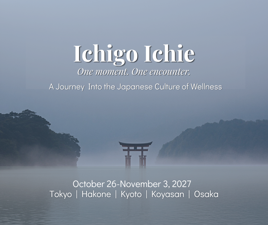 Ichigo Ichie Journey Into the Japanese Culture of Wellness, October 26-November 3, 2027 with Outer Banks Yoga.