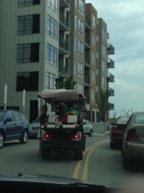With few transit options, restaurant and bars in Nashville shuttle patrons home in golf carts—that are permitted to drive on the road.