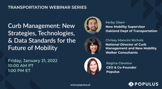 Populus Webinar: Curb Management: New Strategies, Technologies and Data Standards for the Future of Mobility