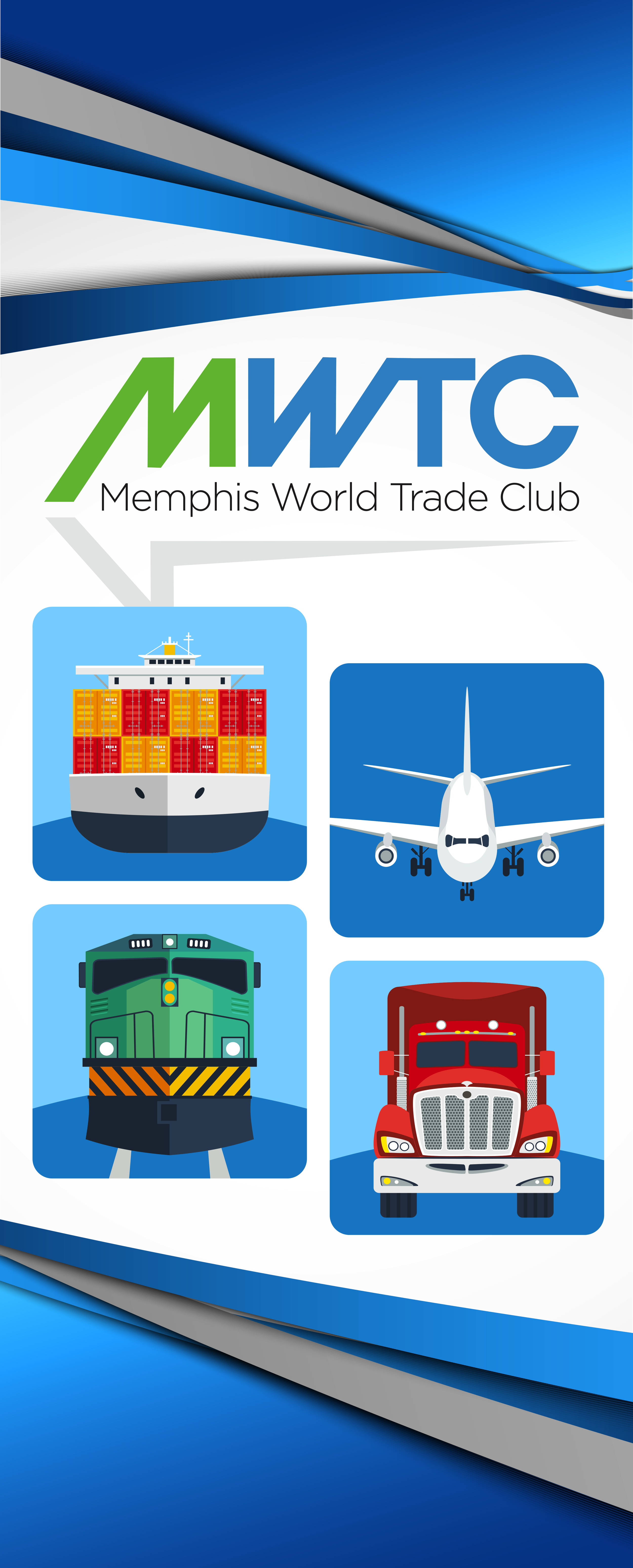 Pull Up Banner - Memphis World Trade Club