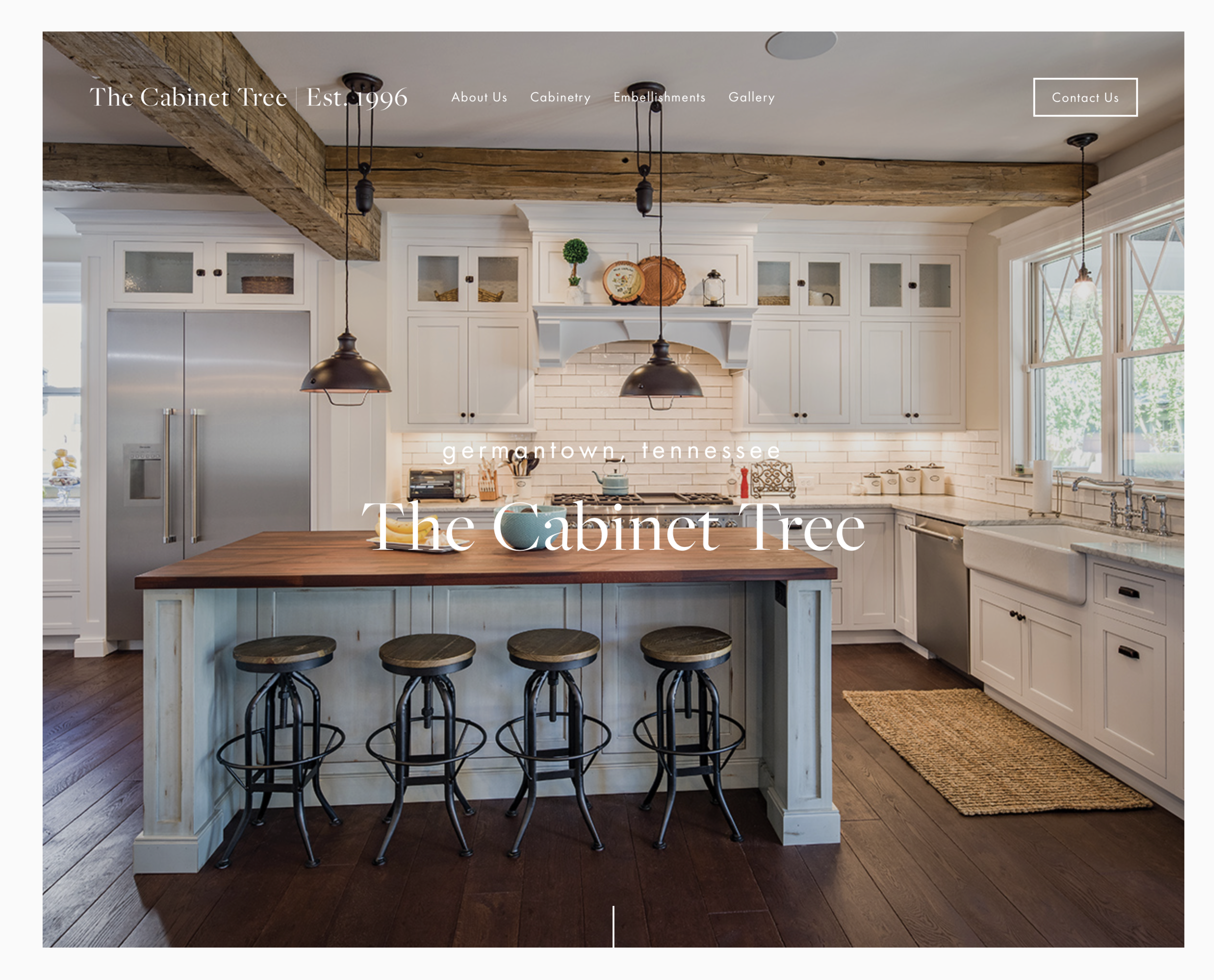 Website design - The Cabinet Tree